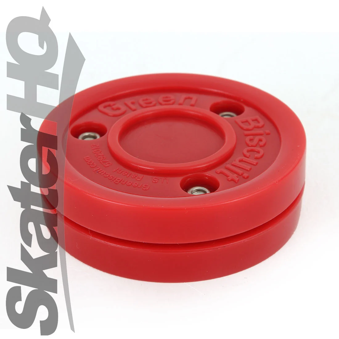 Green Biscuit Hockey Puck - Red - Image 3