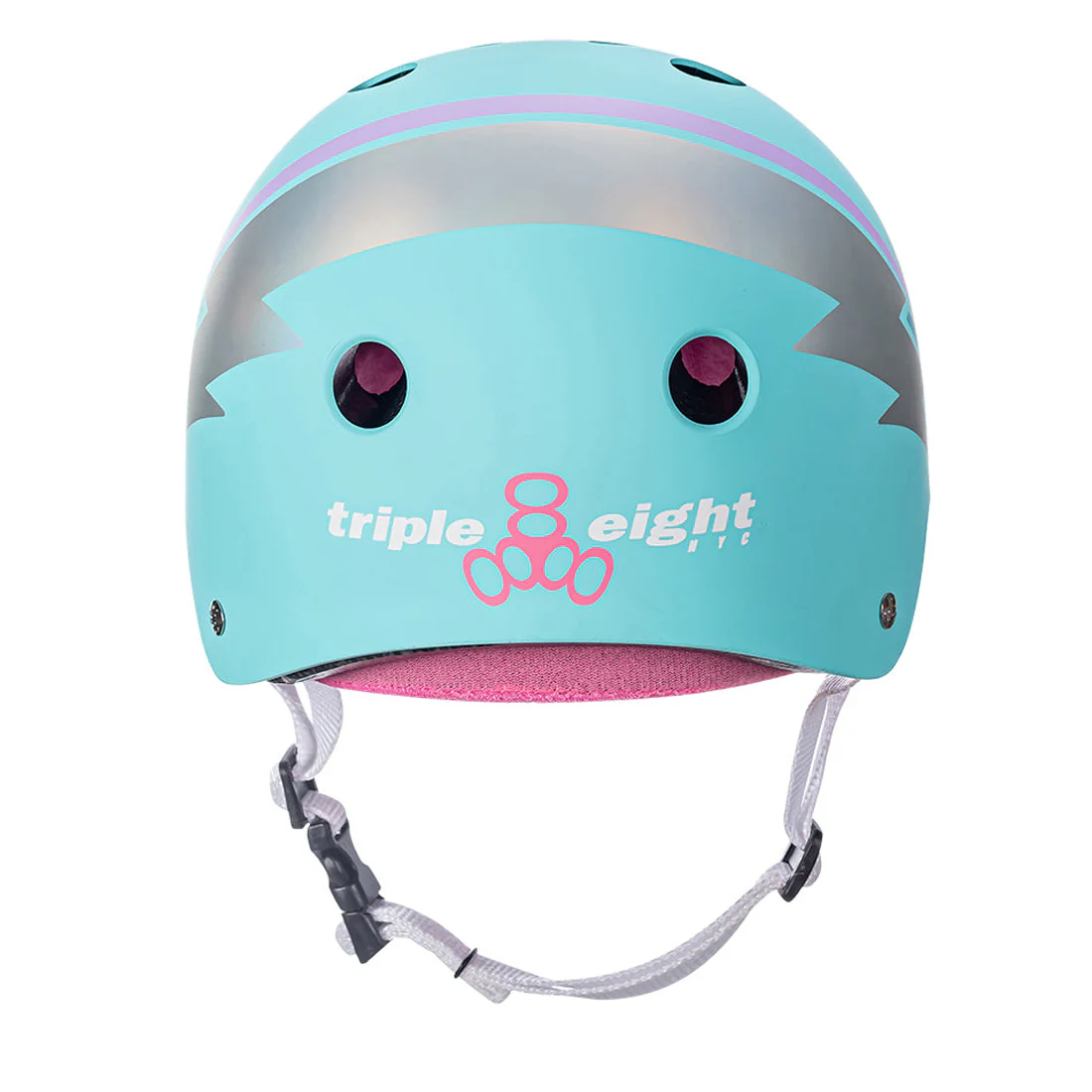 Triple 8 THE Cert SS Helmet - Teal Hologram - Image 3